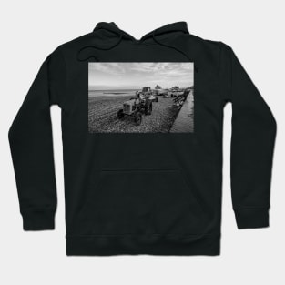 Traditional crab fishing boats on Cromer beach, Norfolk Hoodie